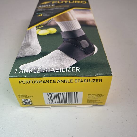 3M FUTURO Ankle Brace Performance Stabilizer Firm Support Adjustable Black 8-10” - Picture 4 of 7